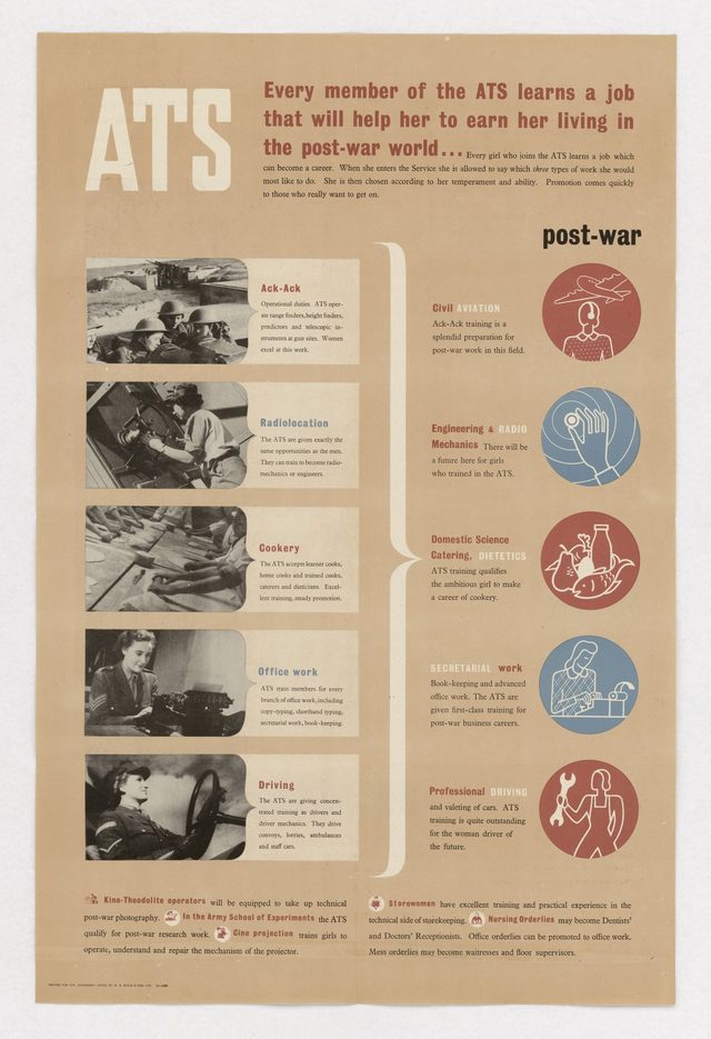 Every Member of the ATS Learns a Job That Will Help Her to Earn Her Living in the Post-War World