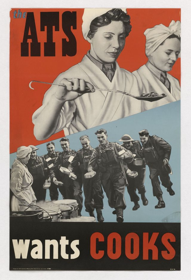 'The ATS wants cooks' (British Auxiliary Territorial Service recruiting poster)