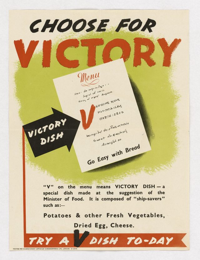 Choose for Victory - Try a V Dish To-Day