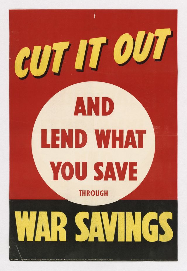 Cut It Out and Lend What You Save Through War Savings