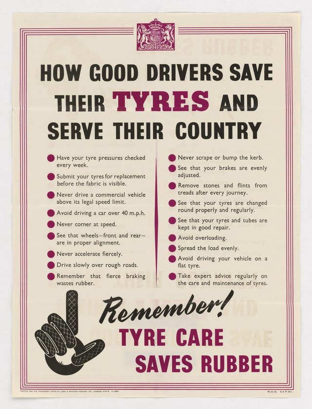 How Good Drivers Save Their Tyres and Serve Their Country