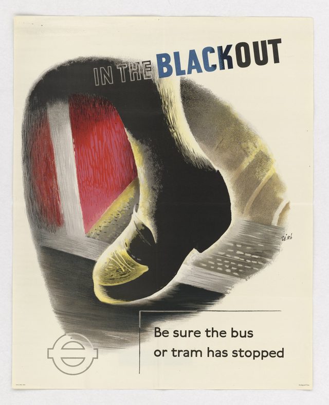 In the Blackout be Sure the Bus or Tram has Stopped