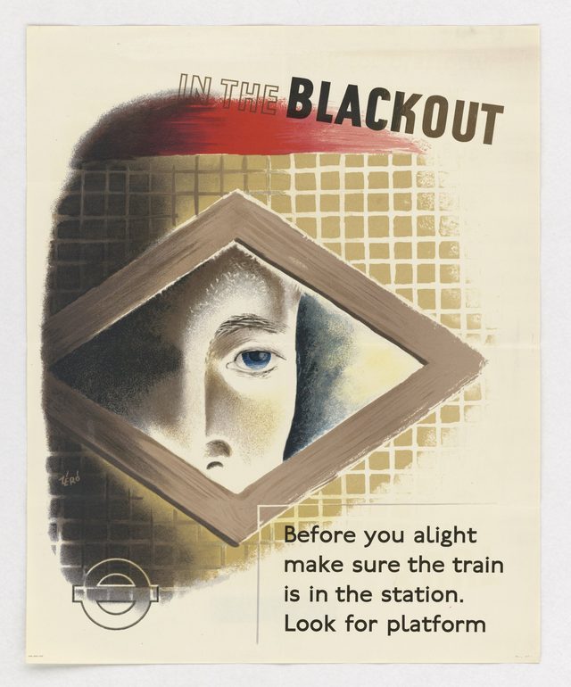 In the Blackout - Before You Alight Make Sure the Train is in the Station - Look for Platform