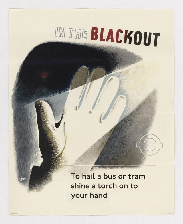 In the Blackout - To Hail a Bus or Tram Shine a Torch on to Your Hand