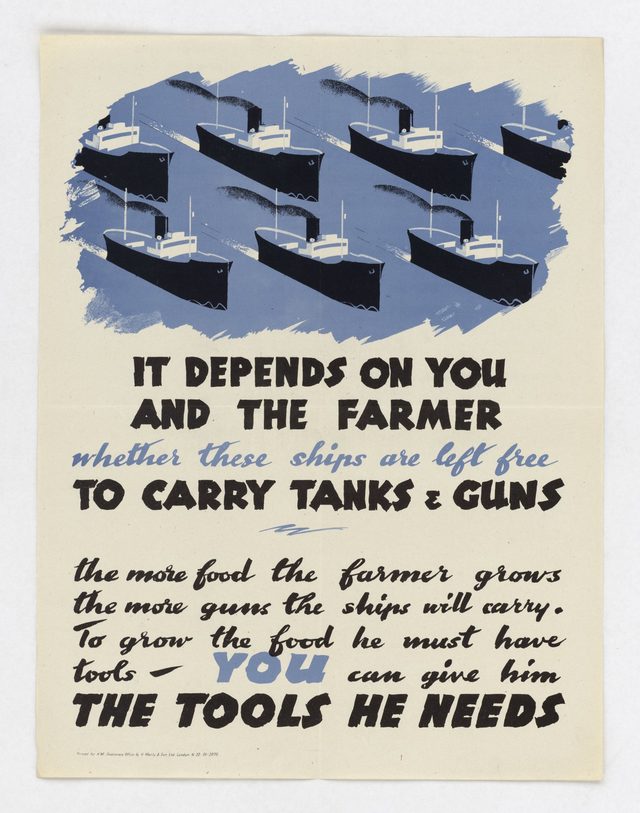 It Depends on You and the Farmer Whether These Ships are Left Free to Carry Tanks & Guns