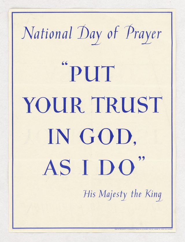 'National Day of Prayer: Put your trust in God, as I do' (His Majesty the King)
