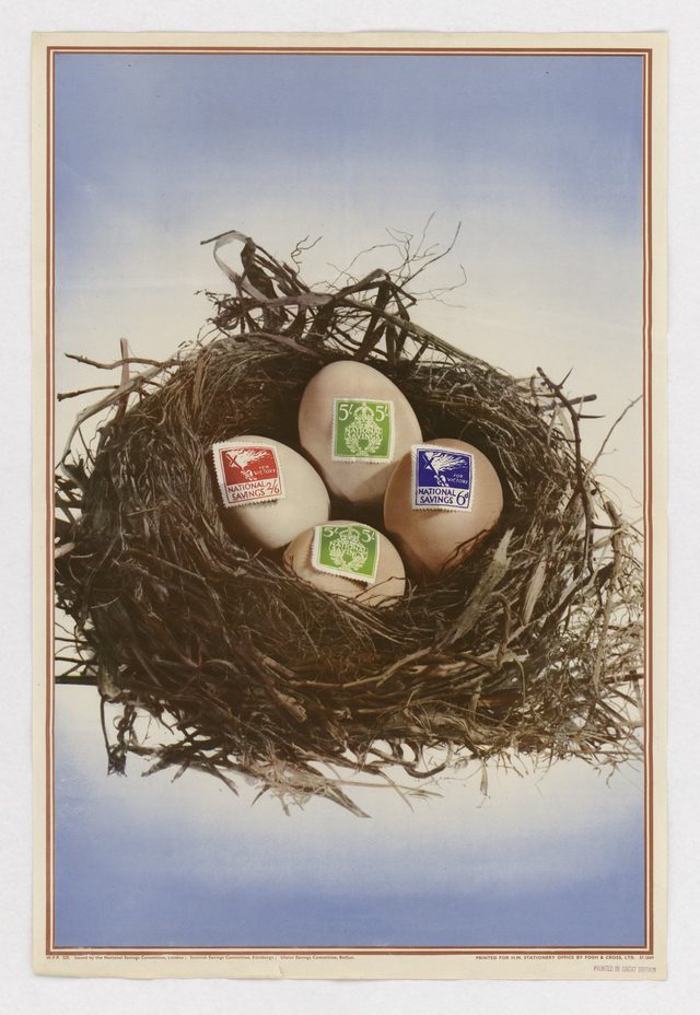 National Savings for Victory (nest of eggs with savings stamps)