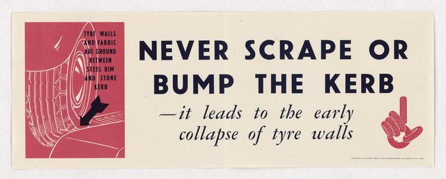 Never Scrape or Bump the Kerb