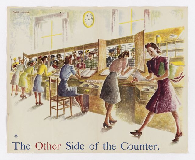 The Other Side of the Counter (Post Office counter staff)