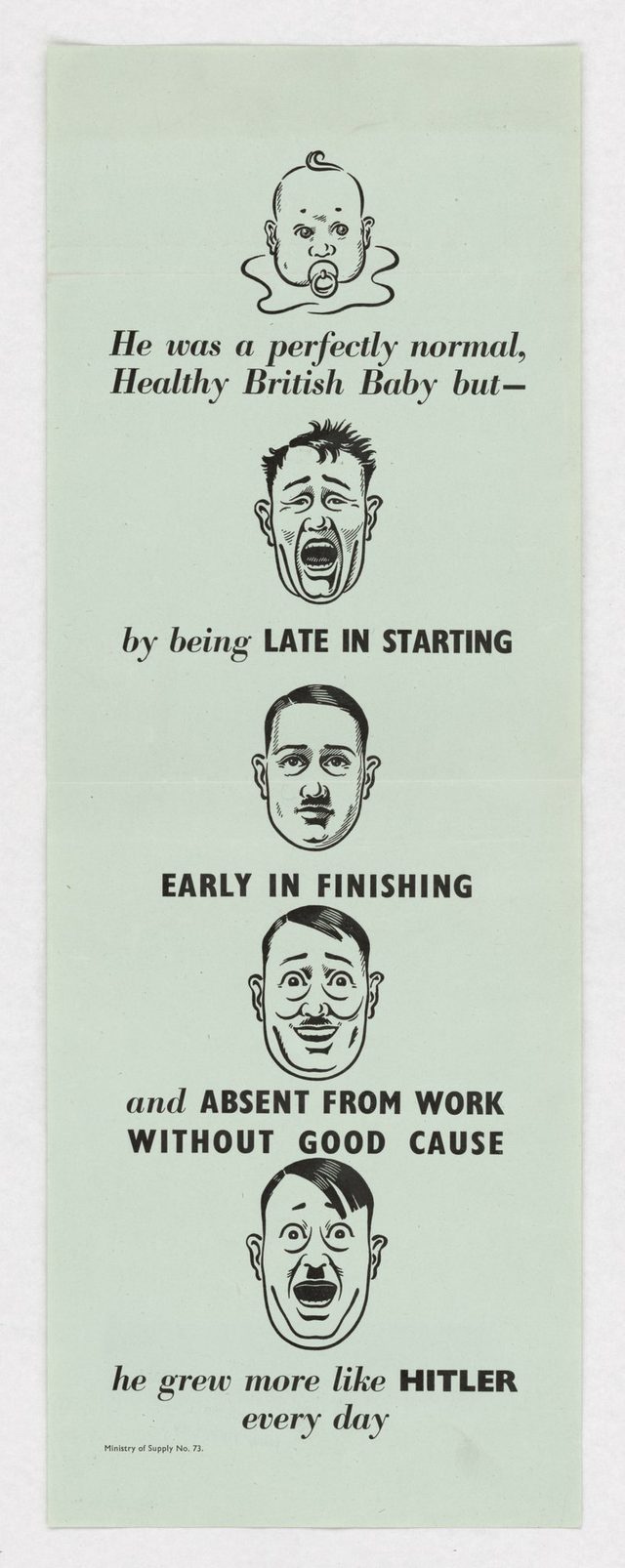 'He was a Perfectly Normal Healthy British Baby But -' (Ministry of Supply)