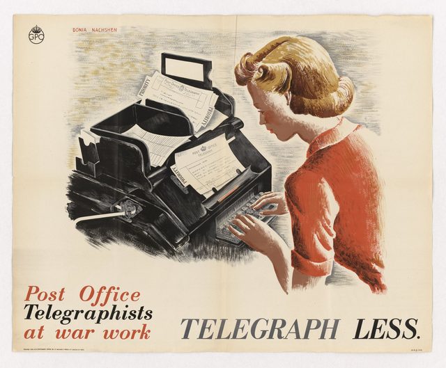 Post Office Telegraphists at War Work - Telegraph Less