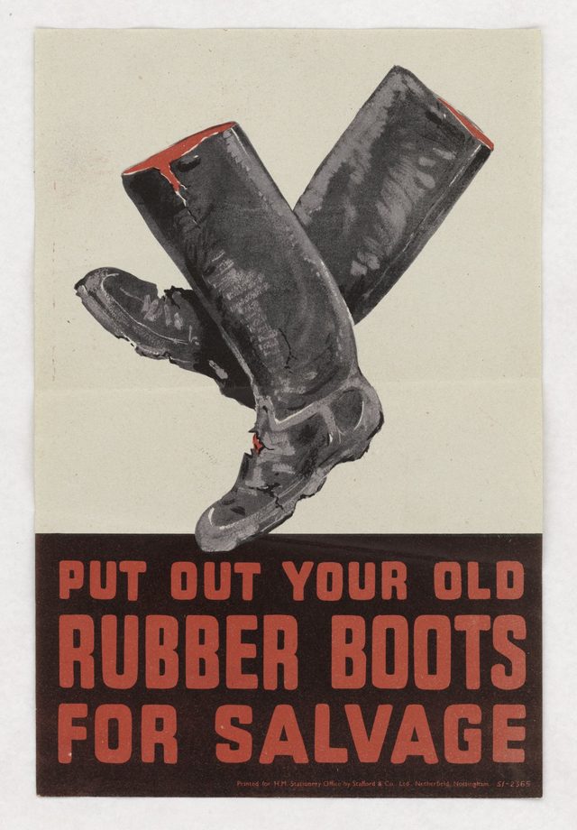 Put Out Your Old Rubber Boots for Salvage