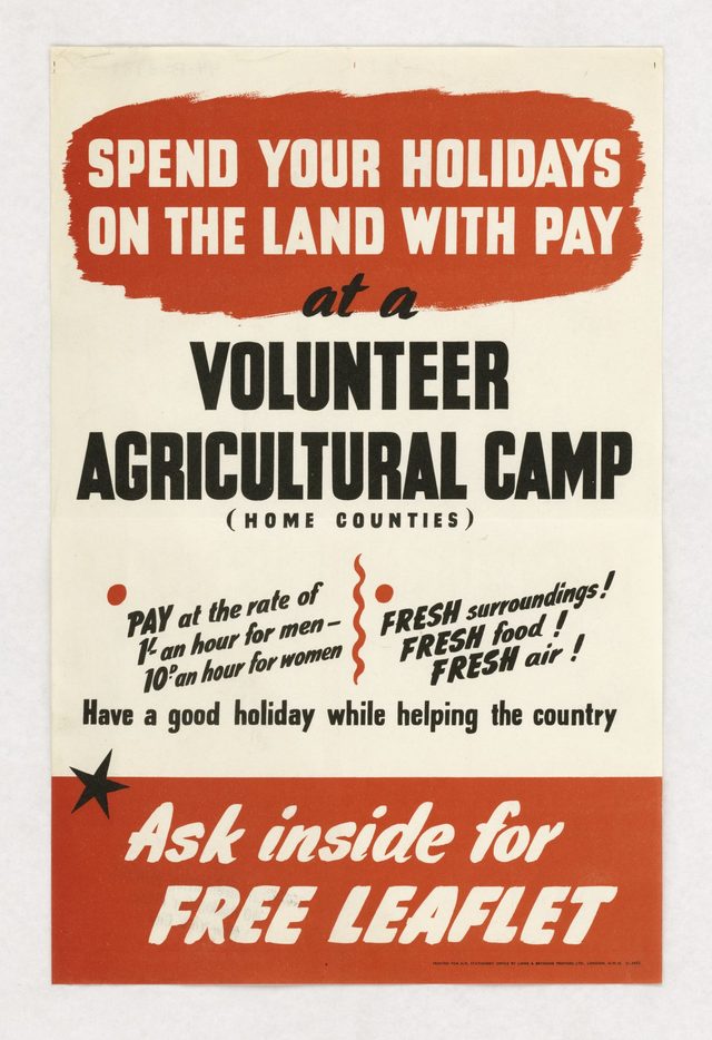 Spend Your Holidays on the Land With Pay at a Volunteer Agricultural Camp (Home Counties)