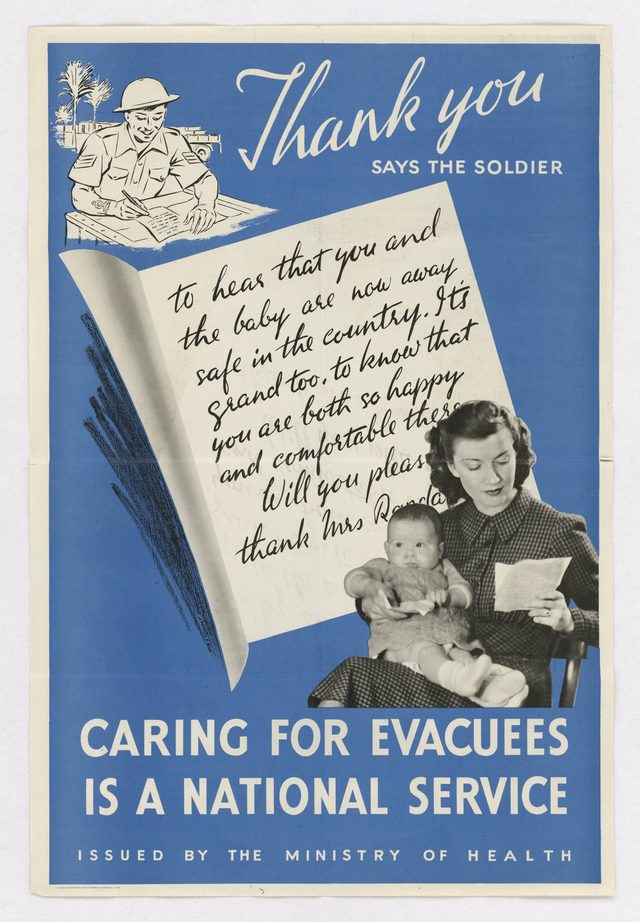 Thank You, says the soldier: Caring for Evacuees is a National Service