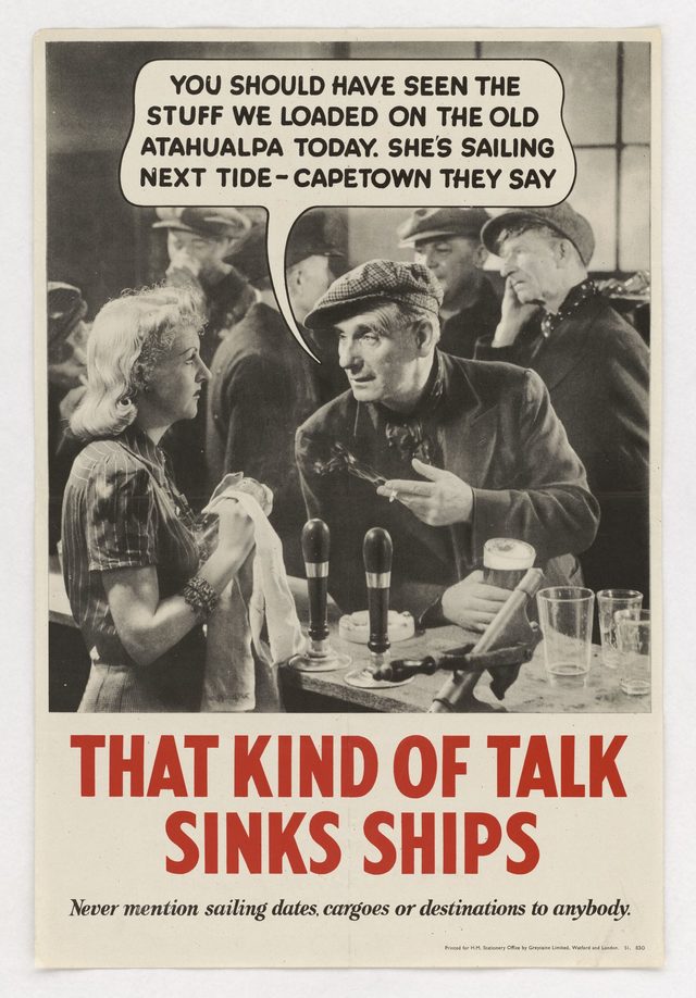 That Kind of Talk Sinks Ships
