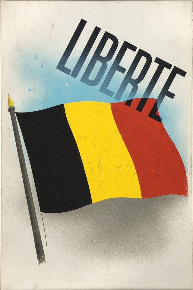 Liberté (Belgian flag, 'Unity of Strength' design)