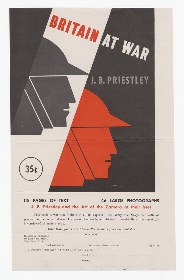 Britain at War - J. B. Priestley (Harper & Brothers book flyer)