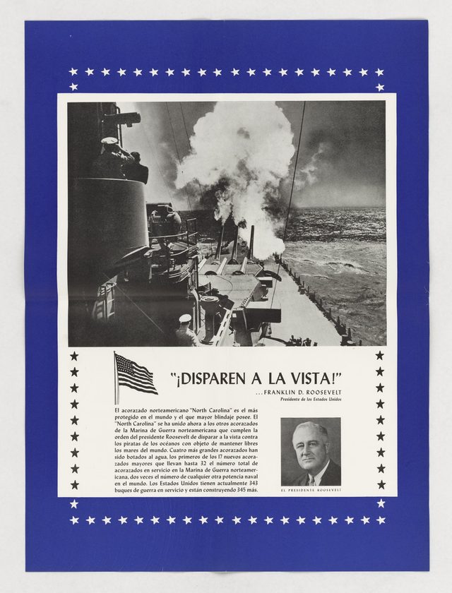 '¡Disparen a la vista!' [Shoot on Sight!] (American Battleship North Carolina [Spanish])