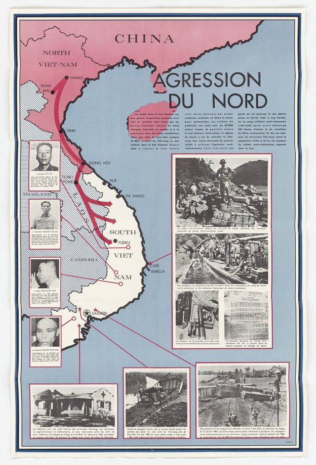 Aggression from the North, job 65-293 (USIA map poster, 13 May 1965)