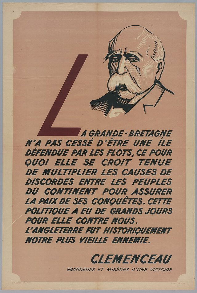 La Grande-Bretagne n'a pas cessé d'être une île (Great Britain has not ceased to be an island), ORAFF poster