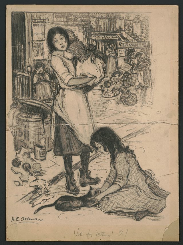 "Votes for Mothers!" (The Suffragist, cover, 13 June 1914)