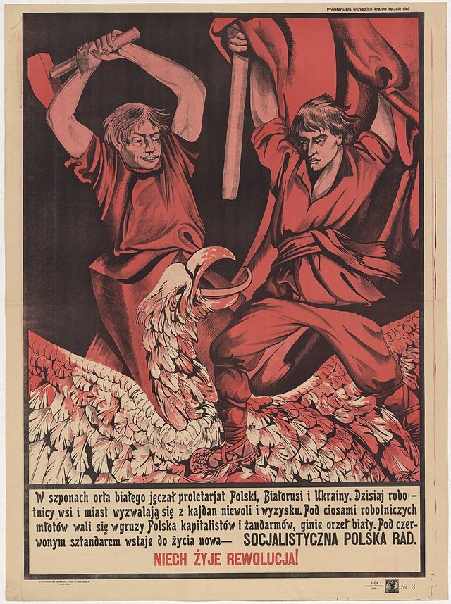 W szponach orła białego (In the Talons of the White Eagle): Polish-language Soviet poster