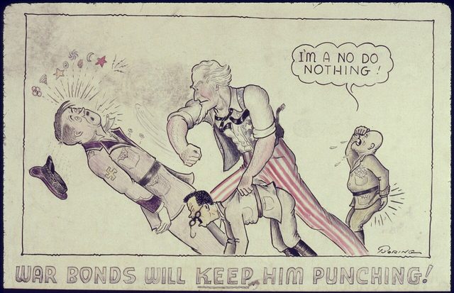War Bonds Will Keep Him Punching