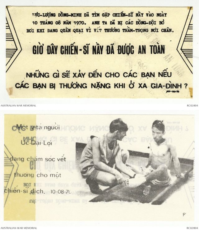 Những gì sẽ xảy đến cho các bạn nếu các bạn bị thương nặng (What Will Happen to You If You Are Seriously Wounded), leaflet ATF-021-70