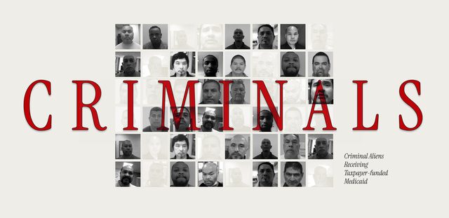 CRIMINALS: Criminal Aliens Receiving Taxpayer-funded Medicaid (White House graphic)