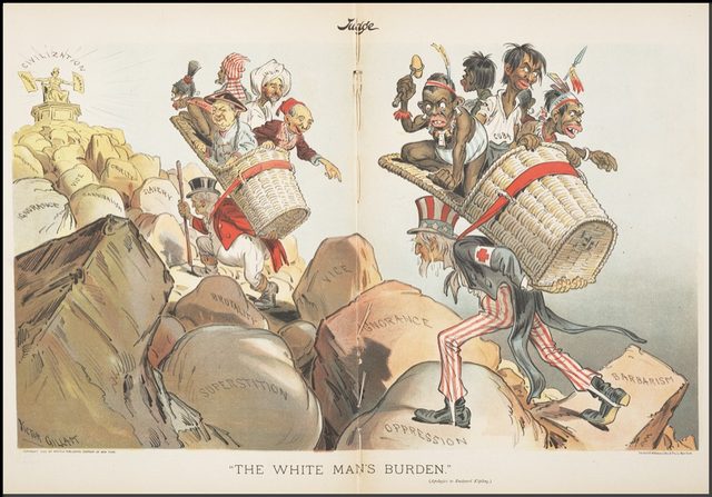 "The White Man's Burden (Apologies to Rudyard Kipling)" (Judge, 1899)