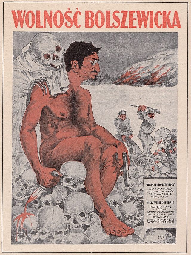 Wolność Bolszewicka (Bolshevik Freedom): Polish Army propaganda poster