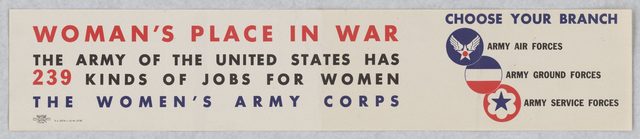 Woman's Place in War