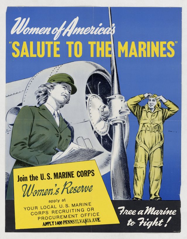 Women of America's salute to the Marines