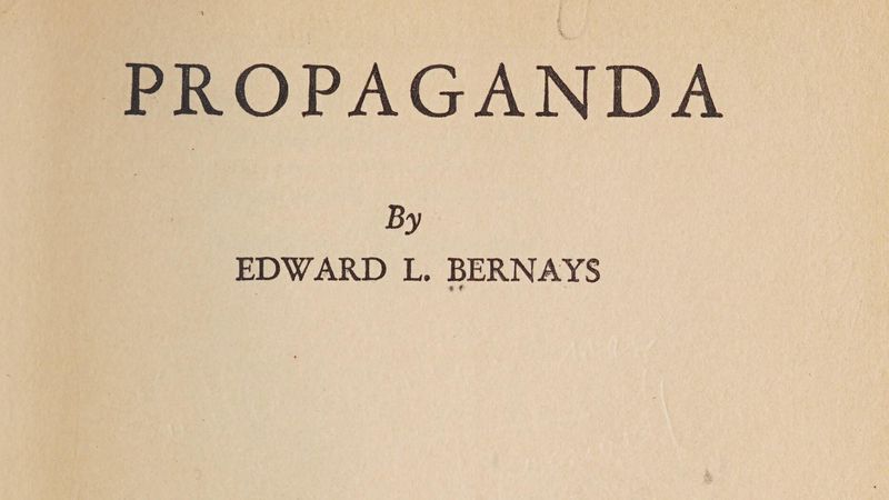 Title page of Propaganda by Edward L. Bernays, Horace Liveright, 1928