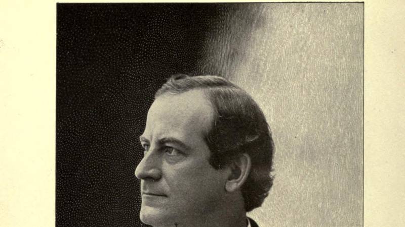 Portrait of William Jennings Bryan, frontispiece of The First Battle, 1896