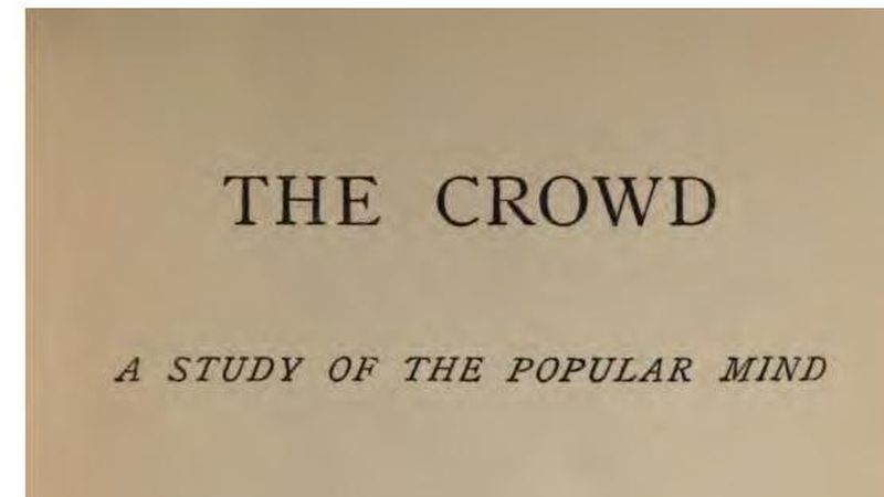 Title page of The Crowd: A Study of the Popular Mind, T. Fisher Unwin, London