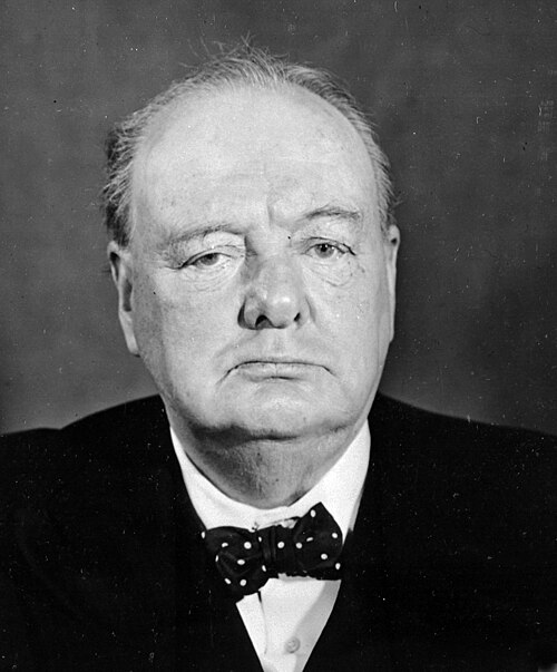 Winston Churchill in March 1945
