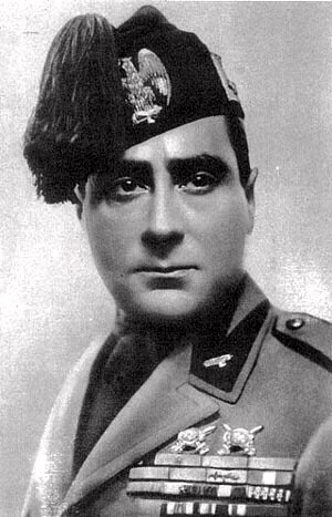 Achille Starace in the uniform of the Fascist Militia