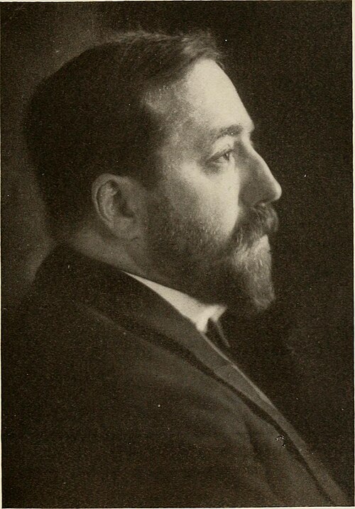 Bernhard Dernburg in profile, photographed by Rudolf Dührkoop, 1913