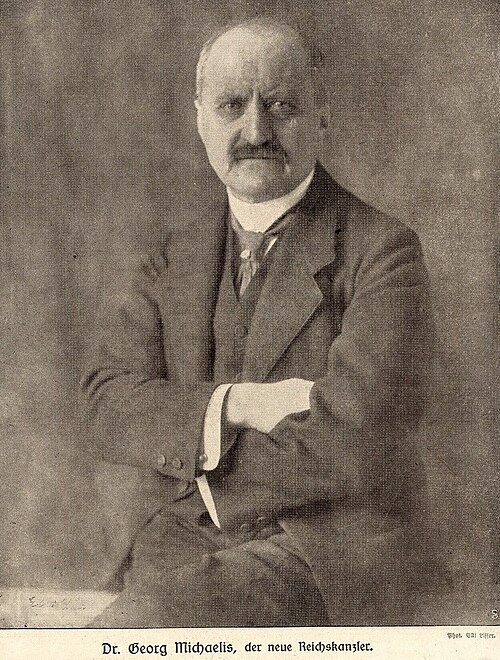 Georg Michaelis, "the new Reich Chancellor", in a magazine portrait of 1917