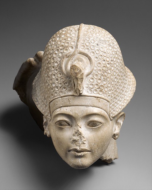 Head of Tutankhamun, Met 50.6 (a statue or sculpted head, not a portrait from life)
