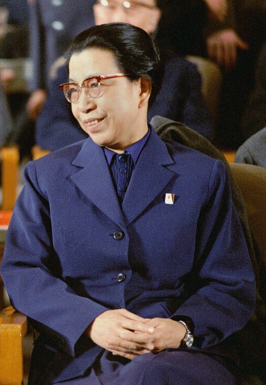 Jiang Qing at the Red Detachment of Women performance, Beijing, 22 February 1972