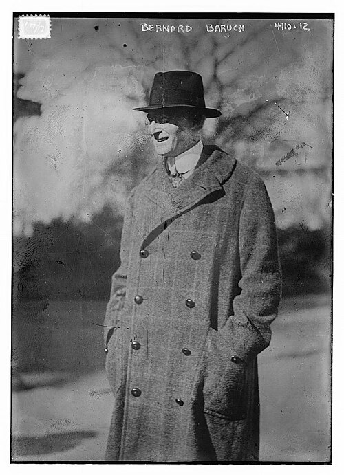 Bernard Baruch, Bain News Service photograph, between about 1915 and 1920