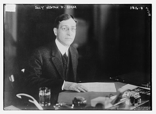Newton D. Baker at his desk, 1916