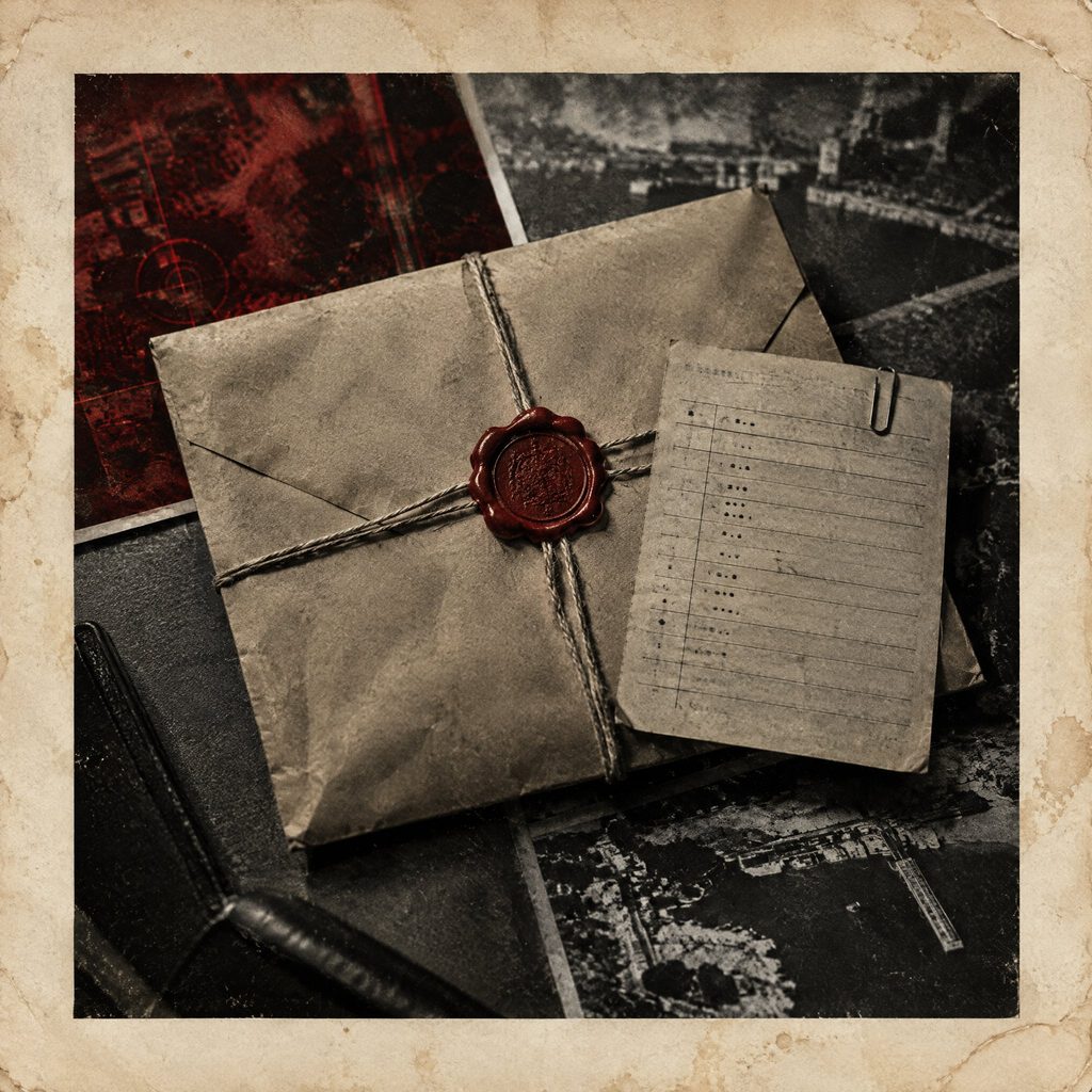 Illustration: a sealed manila envelope with string and a red wax seal.